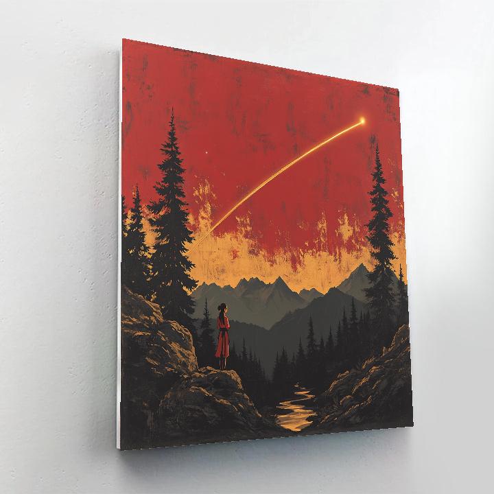 Mulan Mountain Dawn Comet Ribbon DIY paint by numbers