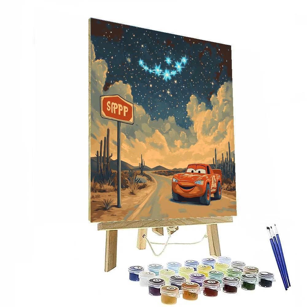 Mater Desert Star Racer Pit Stop paint by color