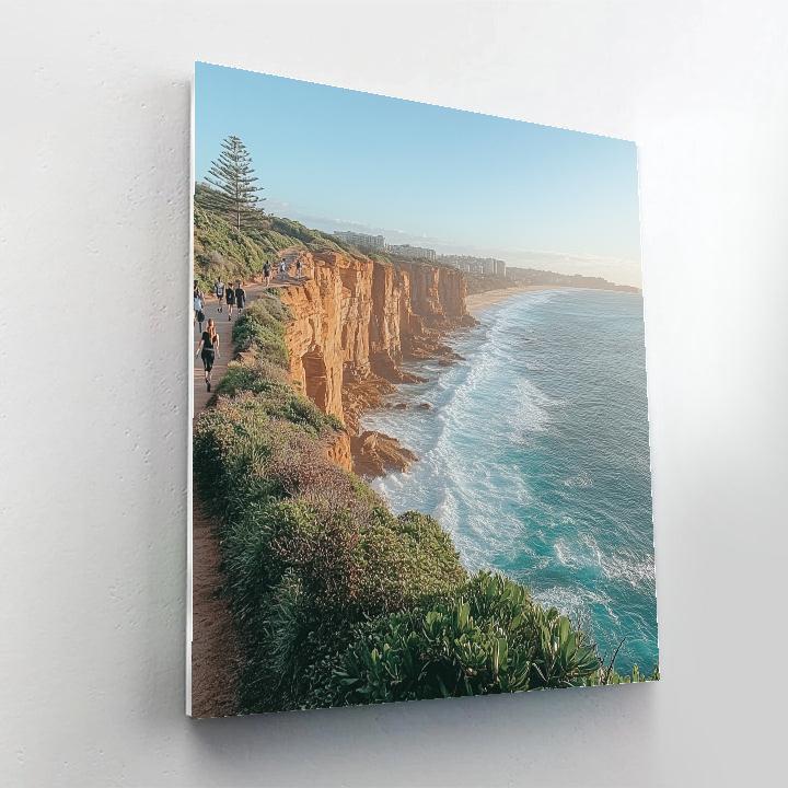 Clifftop Walk Above Bondi Coastal Path Sydney Australia Painting by numbers kit