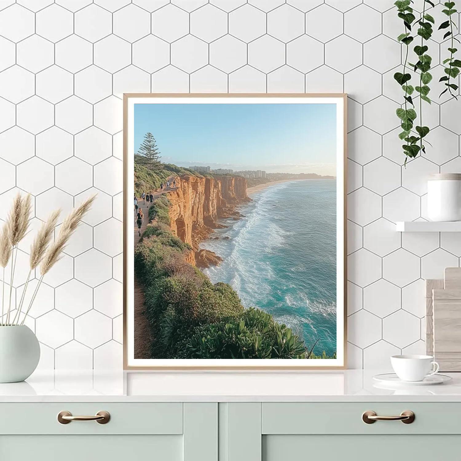 Clifftop Walk Above Bondi Coastal Path Sydney Australia Painting by numbers kit