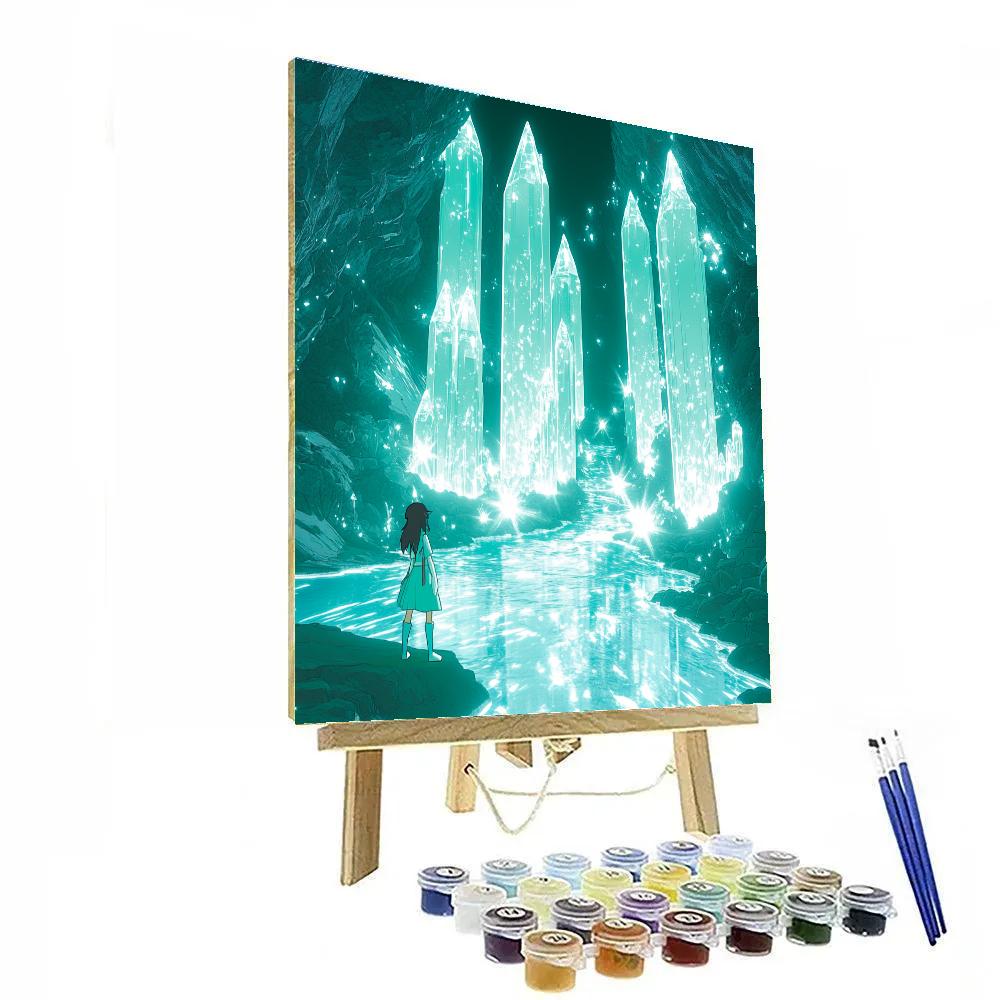 Kida Atlantis Crystal Star Cavern painting number kit