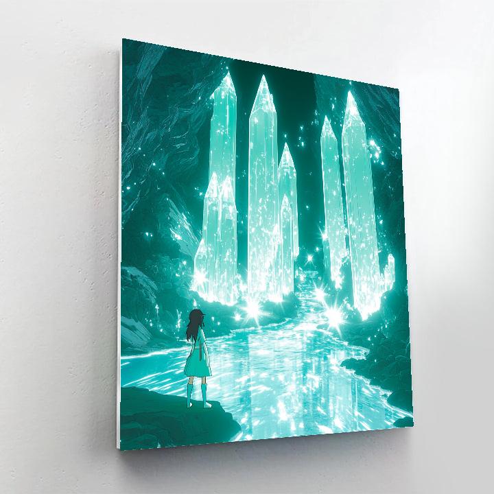 Kida Atlantis Crystal Star Cavern painting number kit