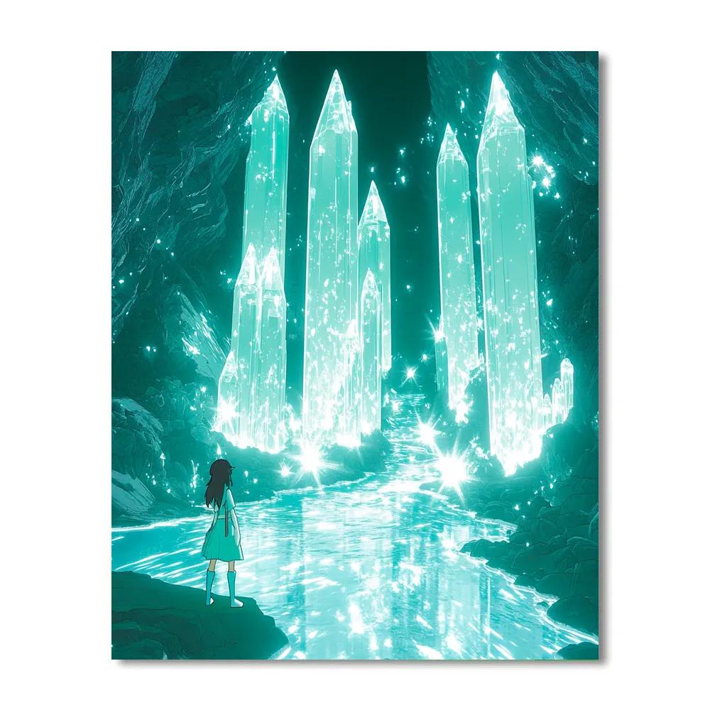 Kida Atlantis Crystal Star Cavern painting number kit