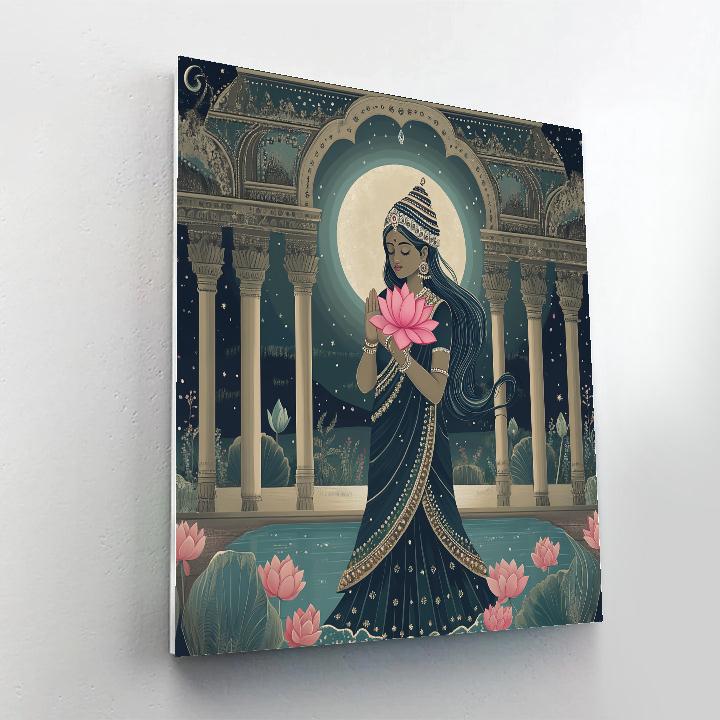 Parvati Moonlit Lotus Pavilion paint by color