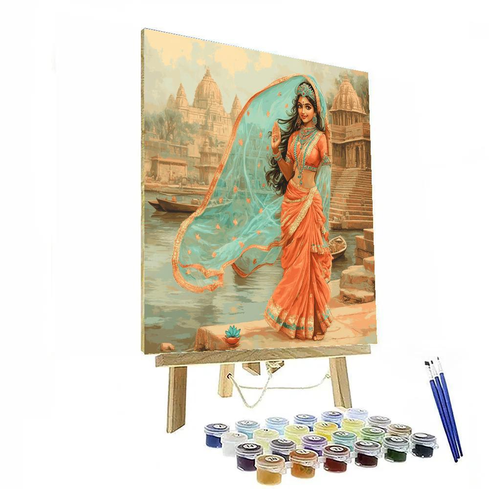 Riverbank Parvati With Protective Veil Paint by numbers kits
