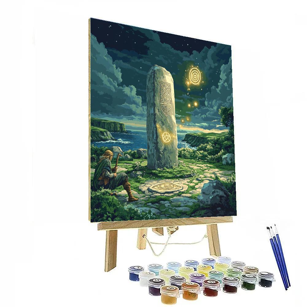 Stone Circle Chronicle With Celtic Ogham Paint by numbers kits