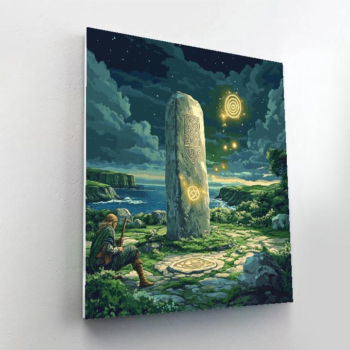 Stone Circle Chronicle With Celtic Ogham Paint by numbers kits