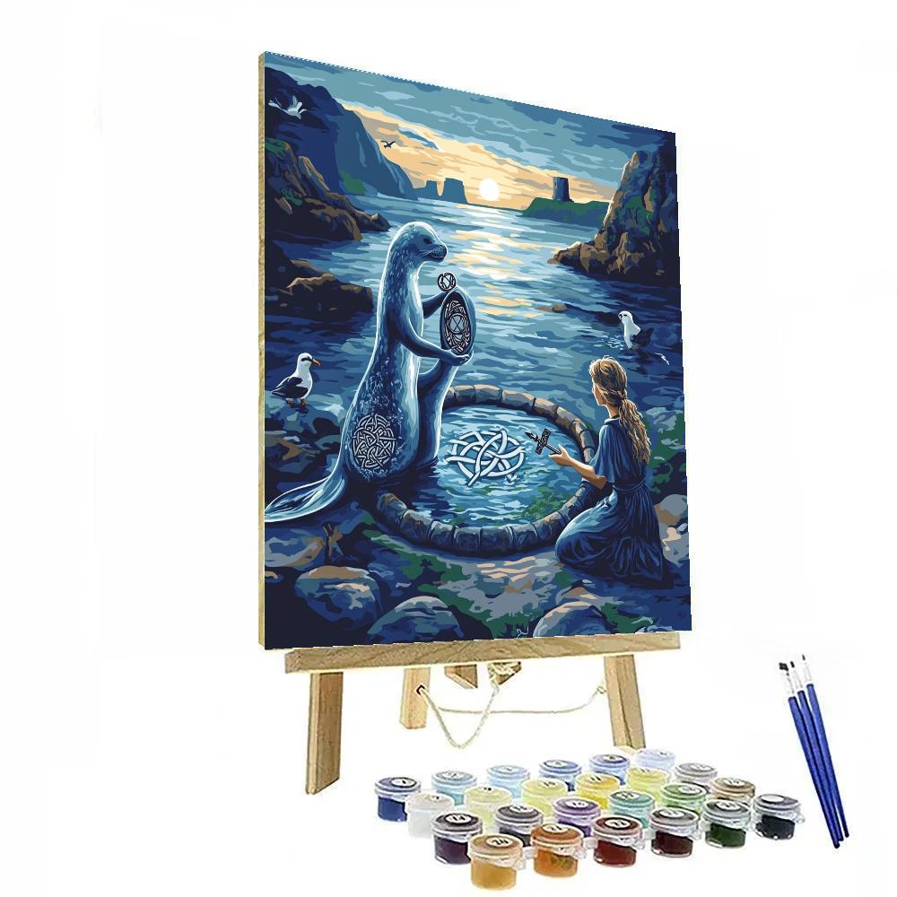 Celtic-Crafted Selkie Shoreline Rite paint by color
