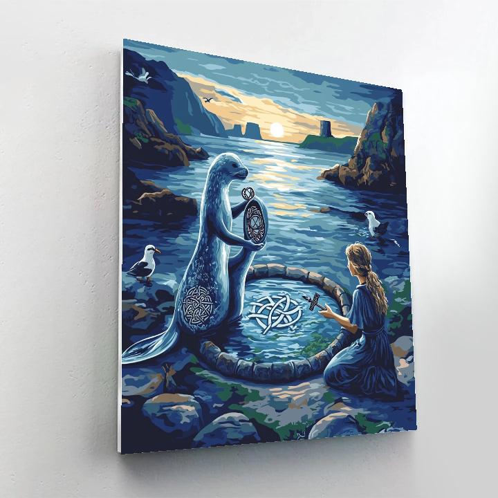 Celtic-Crafted Selkie Shoreline Rite paint by color