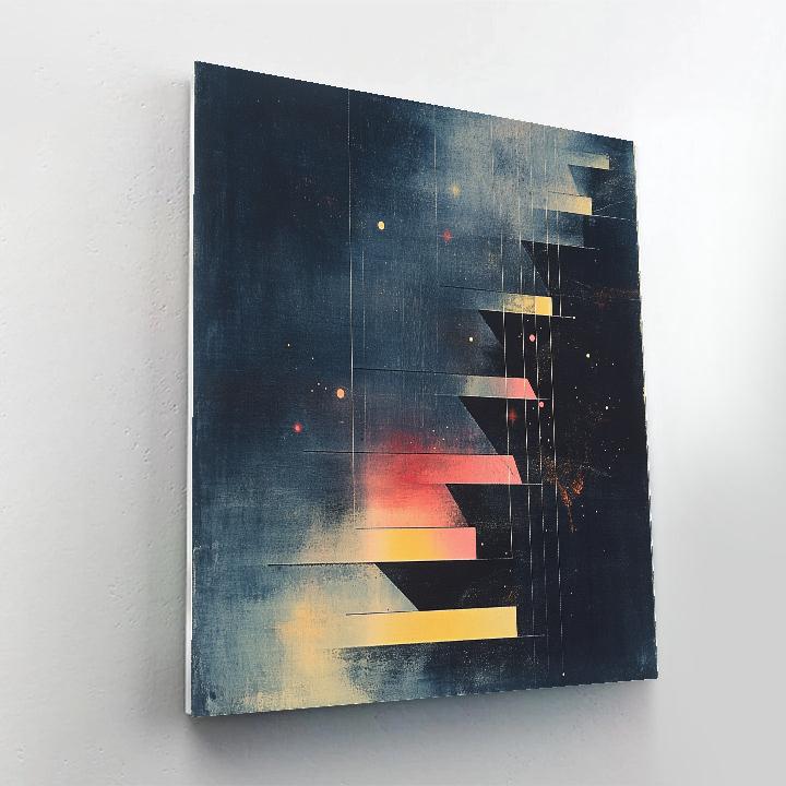 Paul Klee Inspired Nocturne Of Laddered Stars Paint by numbers art