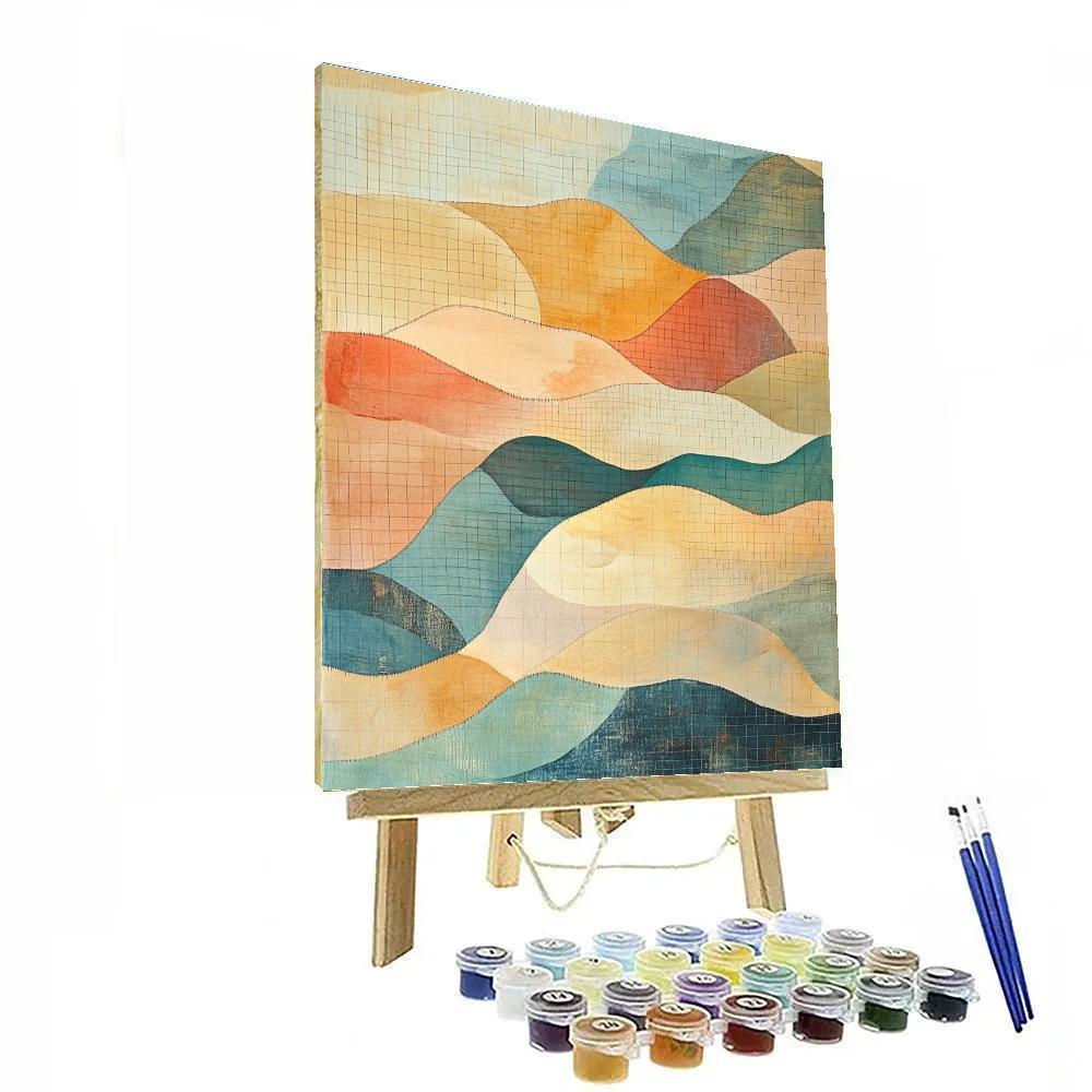 Paul Klee Inspired Equinox Drift Cartography paint by numbers