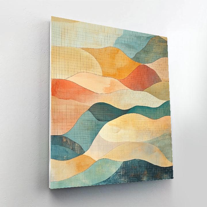 Paul Klee Inspired Equinox Drift Cartography paint by numbers