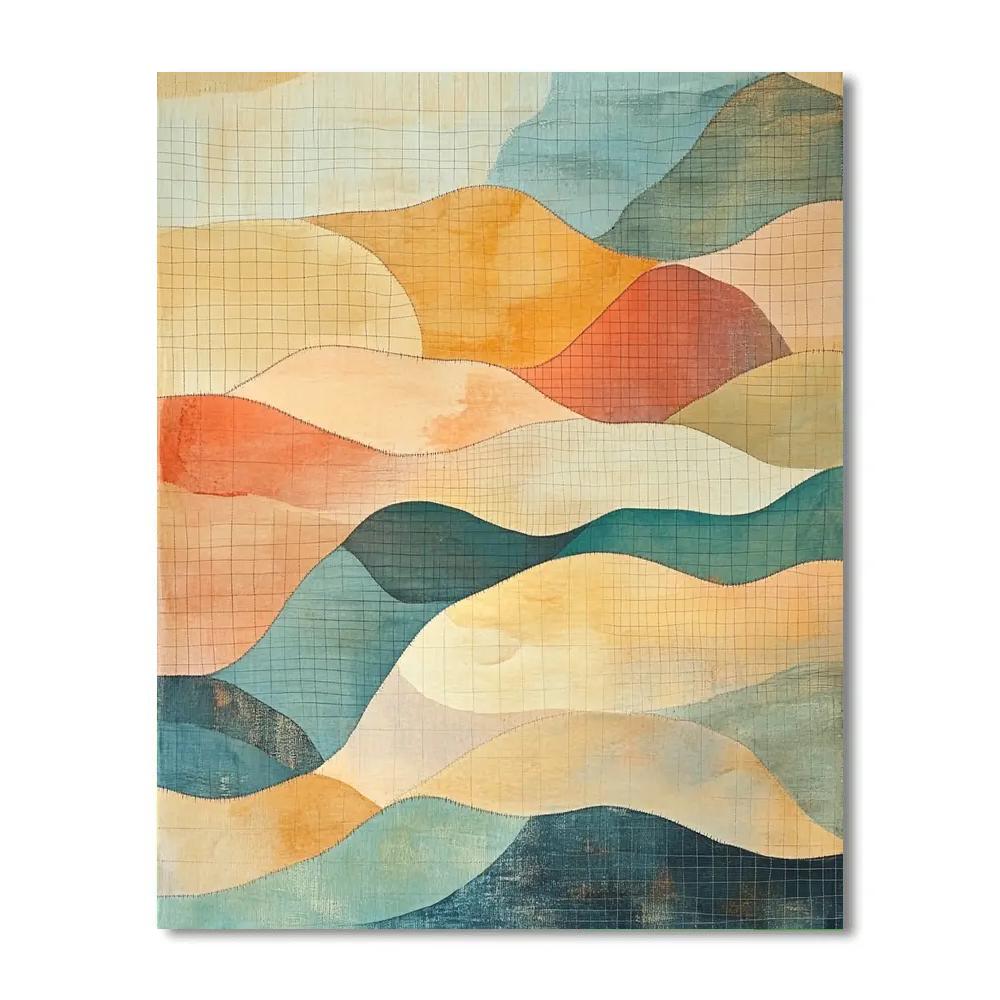 Paul Klee Inspired Equinox Drift Cartography paint by numbers