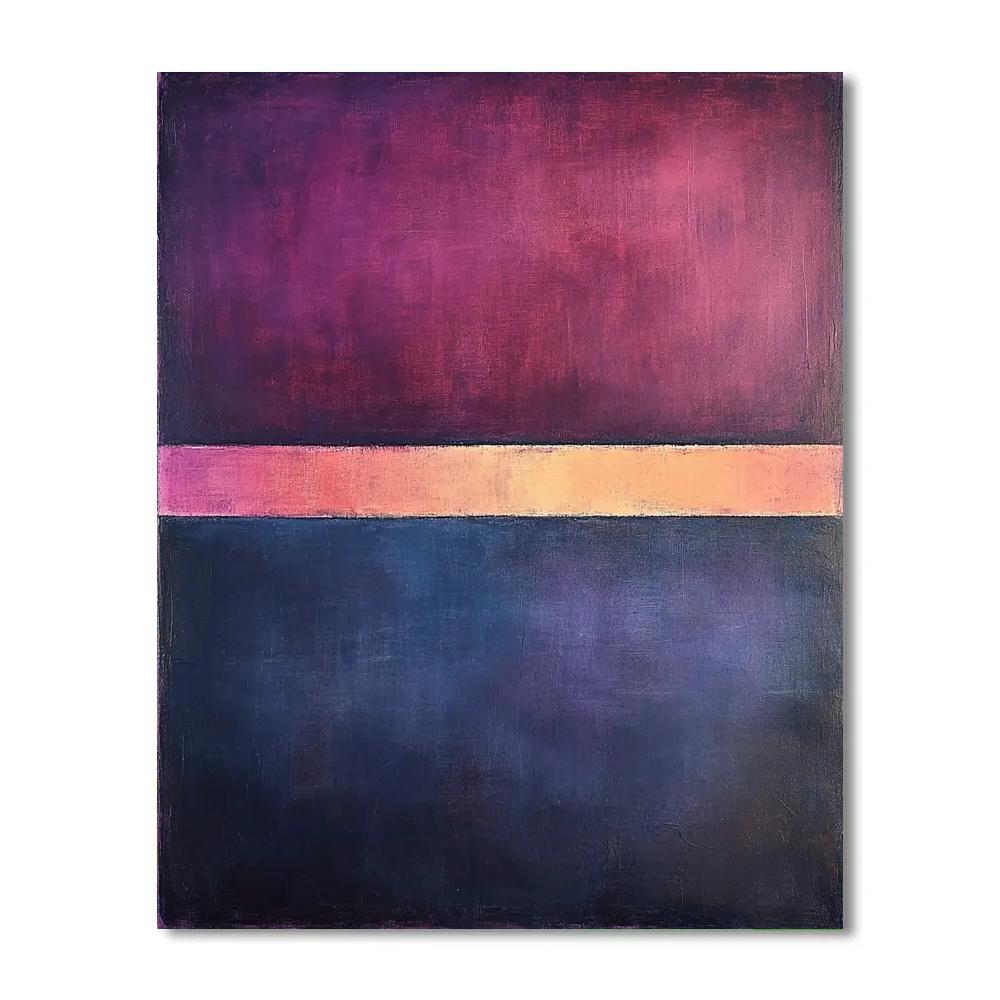 Mark Rothko Inspired Eclipse Of Quiet Radiance painting number kit