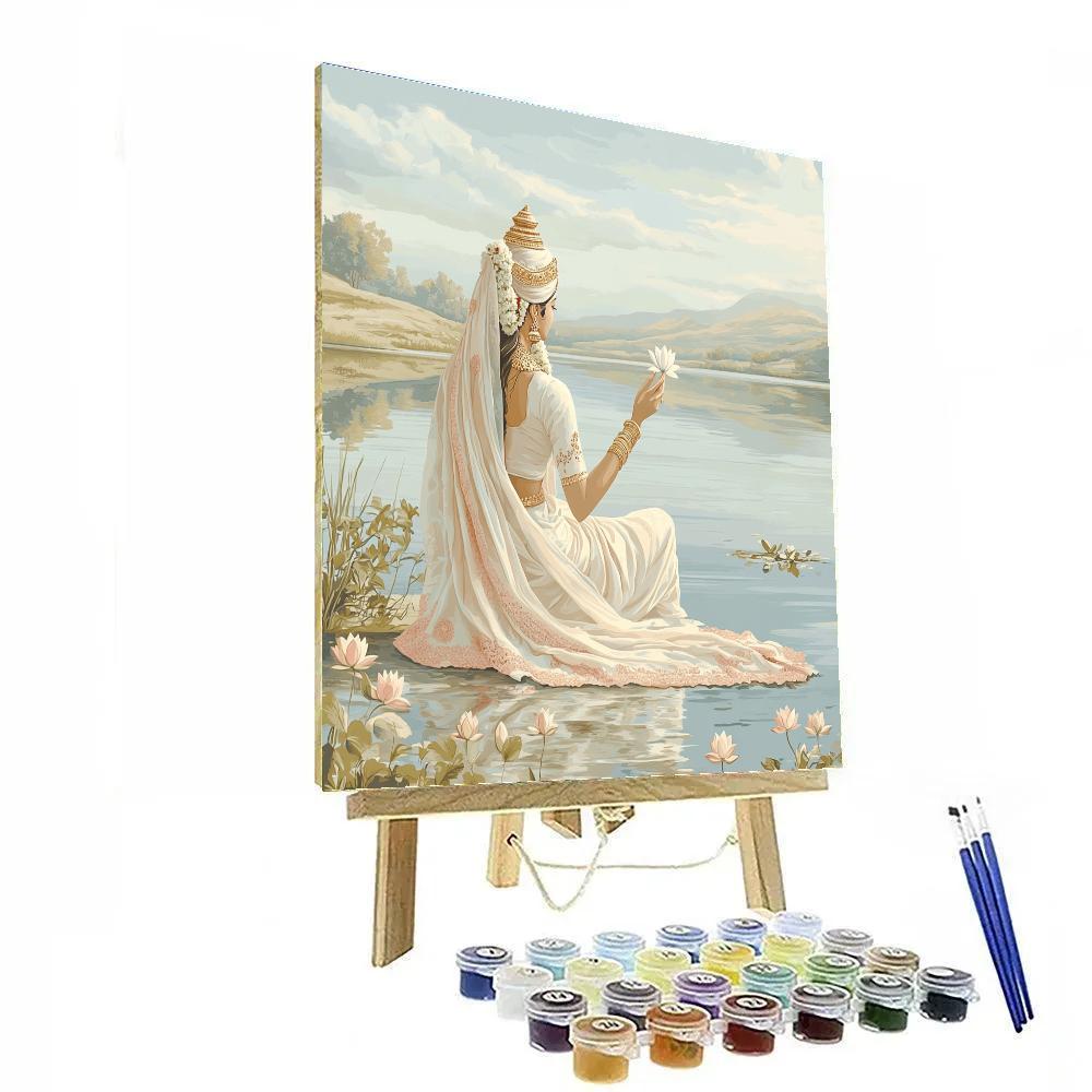 Parvati Pearl Lake Reflection Painting by numbers kit