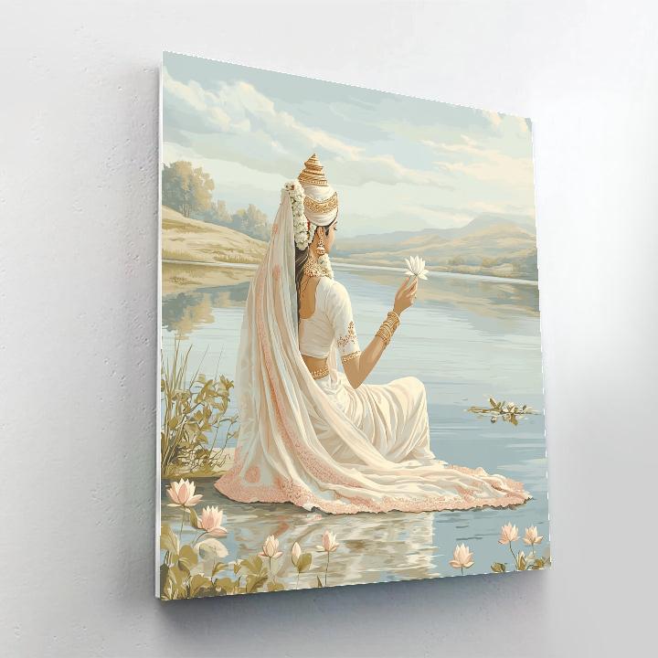 Parvati Pearl Lake Reflection Painting by numbers kit