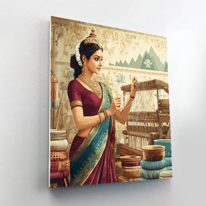 Parvati Workshop Of Sacred Textiles Paint by numbers art