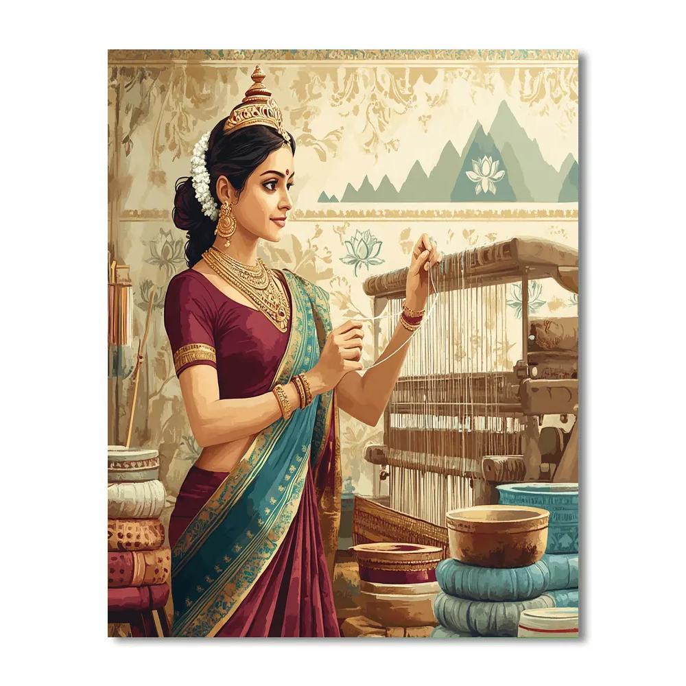 Parvati Workshop Of Sacred Textiles Paint by numbers art