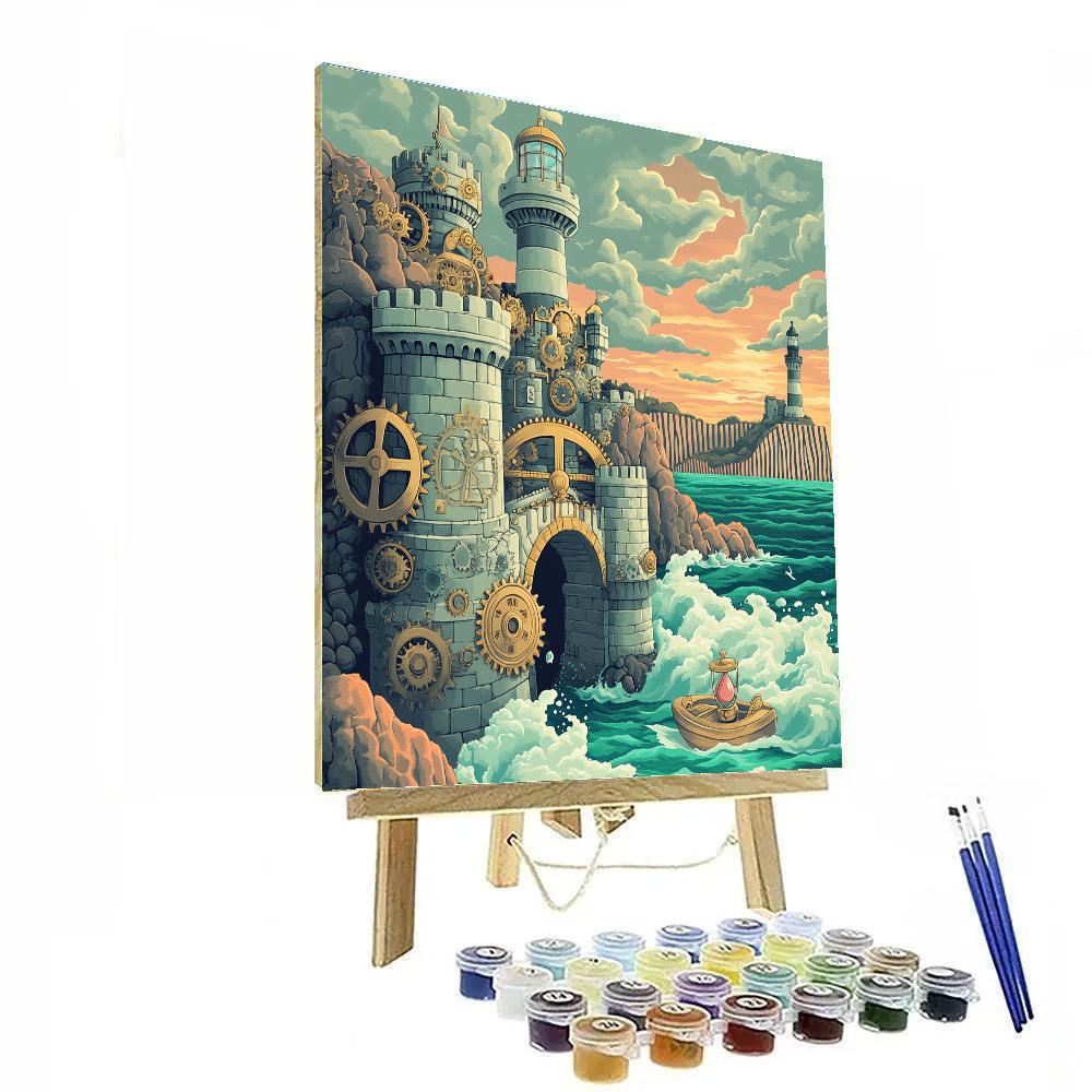 Clockwork Tide Castle painting number kit