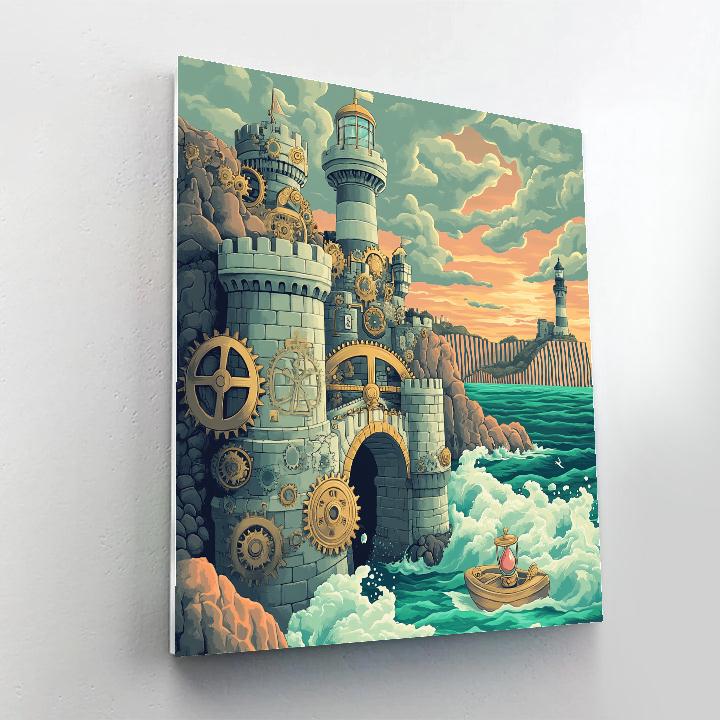 Clockwork Tide Castle painting number kit