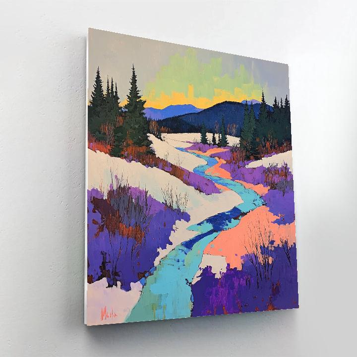 A.Y. Jackson Inspired Aurora Snowmelt Threshold Numbered painting kits