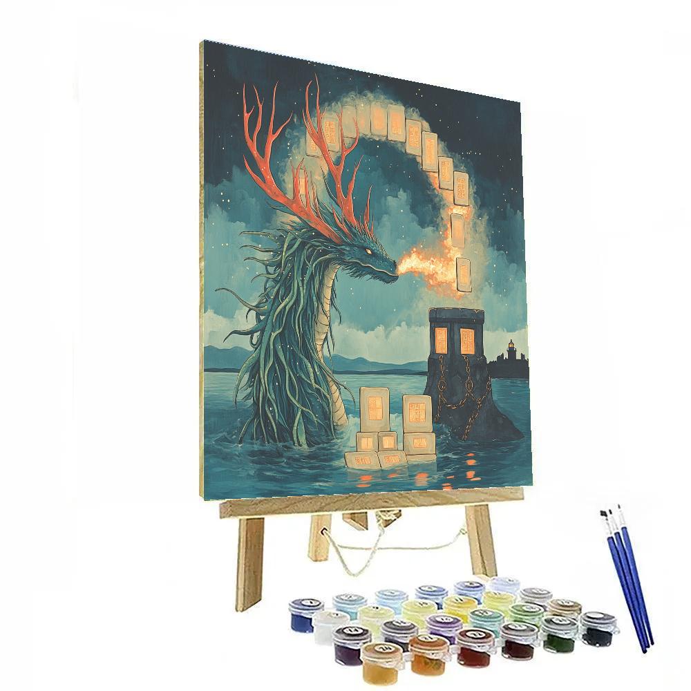 The Tide Archive With Dragon Sentinel Paint by numbers art