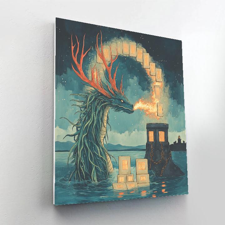 The Tide Archive With Dragon Sentinel Paint by numbers art