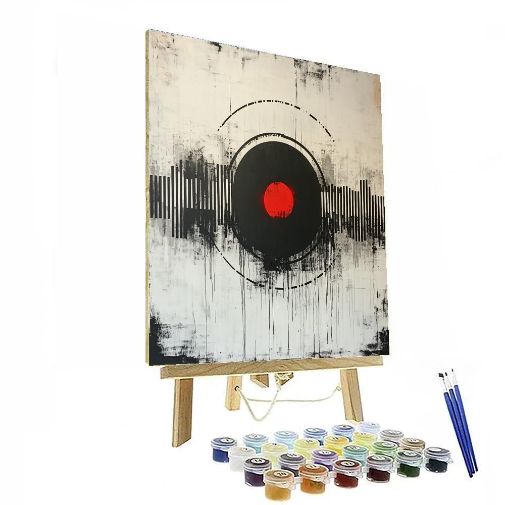 Banksy Inspired Anti Consumerism Event Horizon Number painting