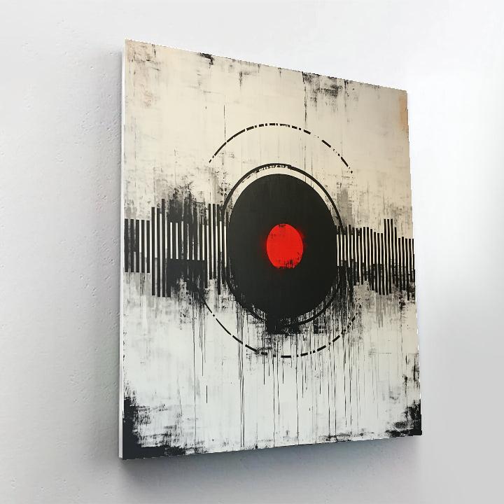 Banksy Inspired Anti Consumerism Event Horizon Number painting