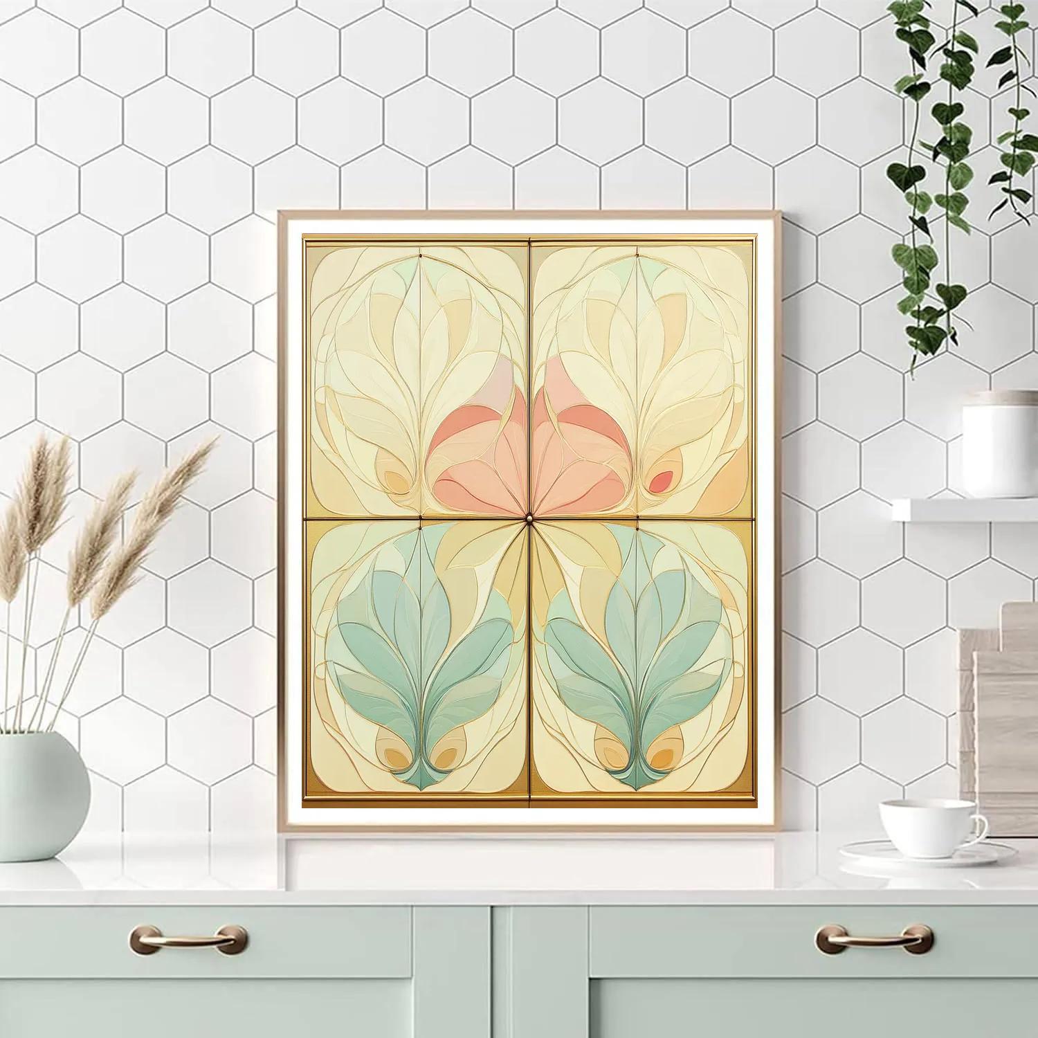 Alphonse Mucha Inspired Seasons Of The Invisible Garden painting number kit