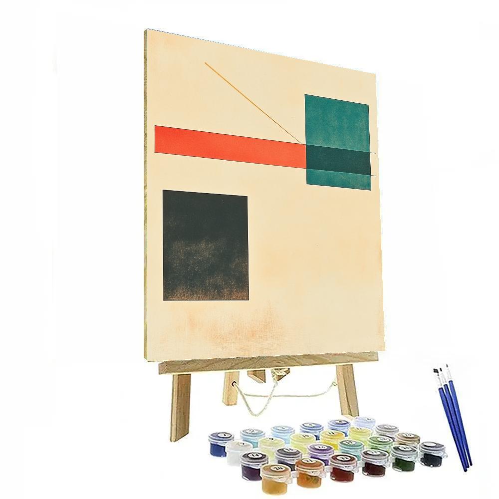 Kazimir Malevich Inspired Stellar Silence Lattice paint by numbers