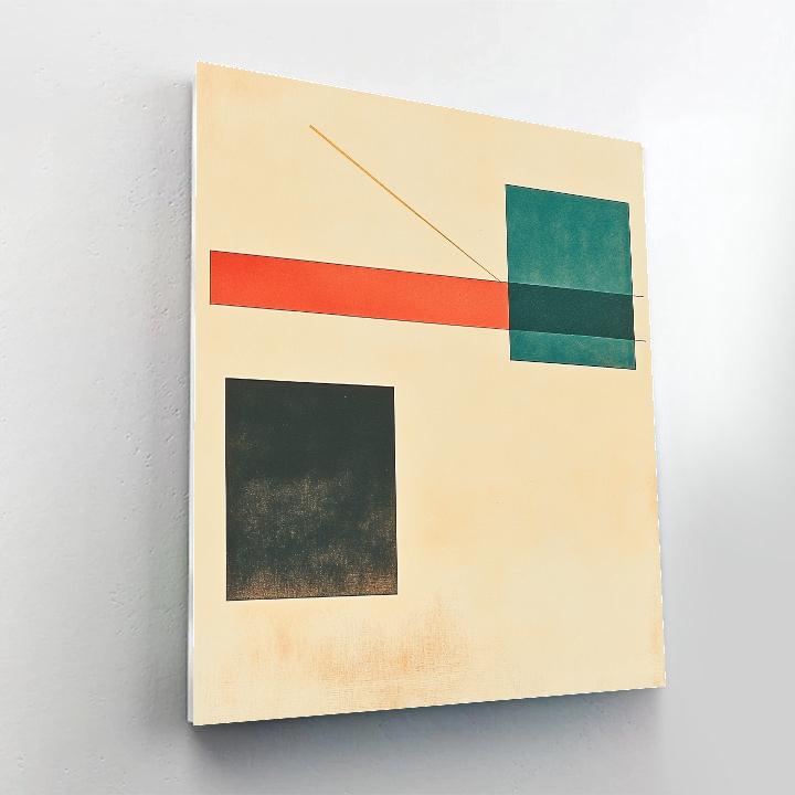 Kazimir Malevich Inspired Stellar Silence Lattice paint by numbers