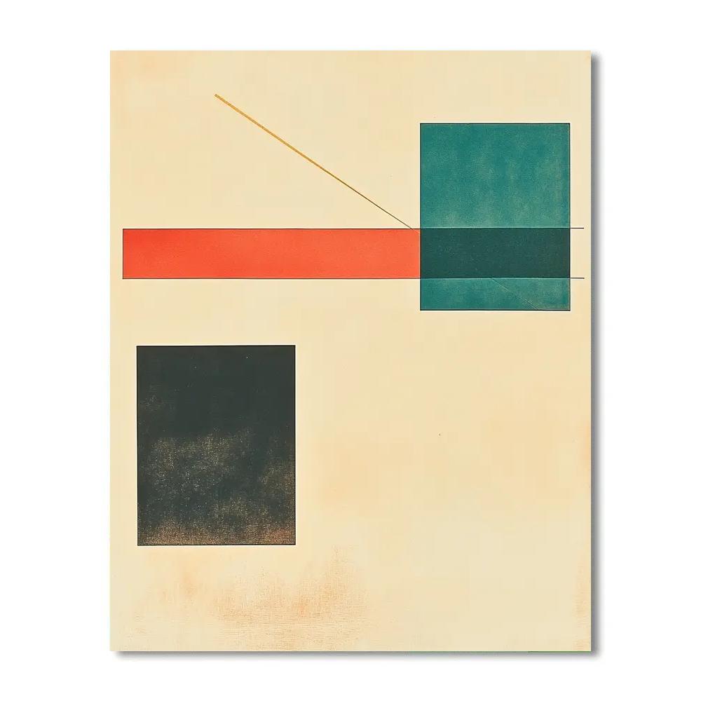 Kazimir Malevich Inspired Stellar Silence Lattice paint by numbers