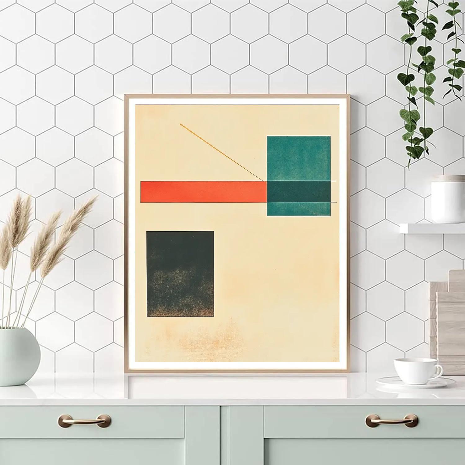 Kazimir Malevich Inspired Stellar Silence Lattice paint by numbers