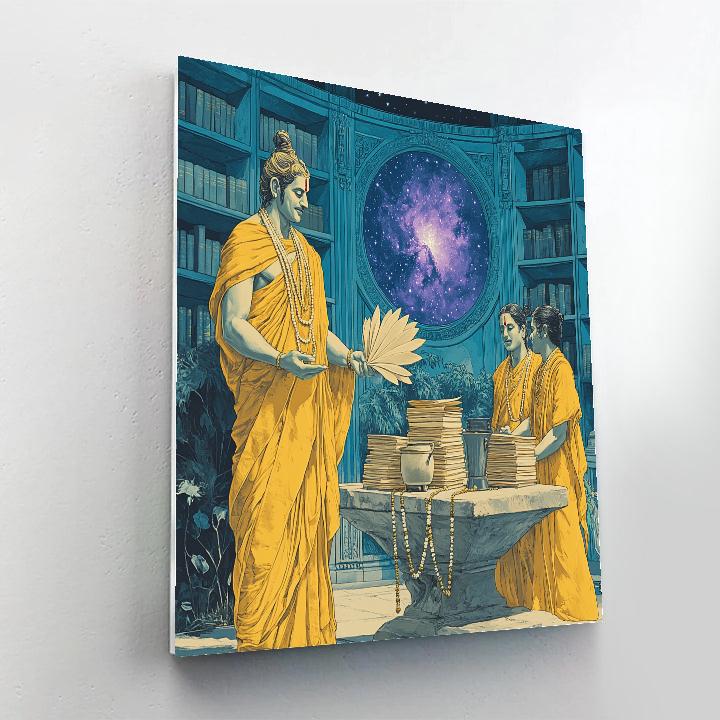 Celestial Archive With Brahma Scribes Number painting