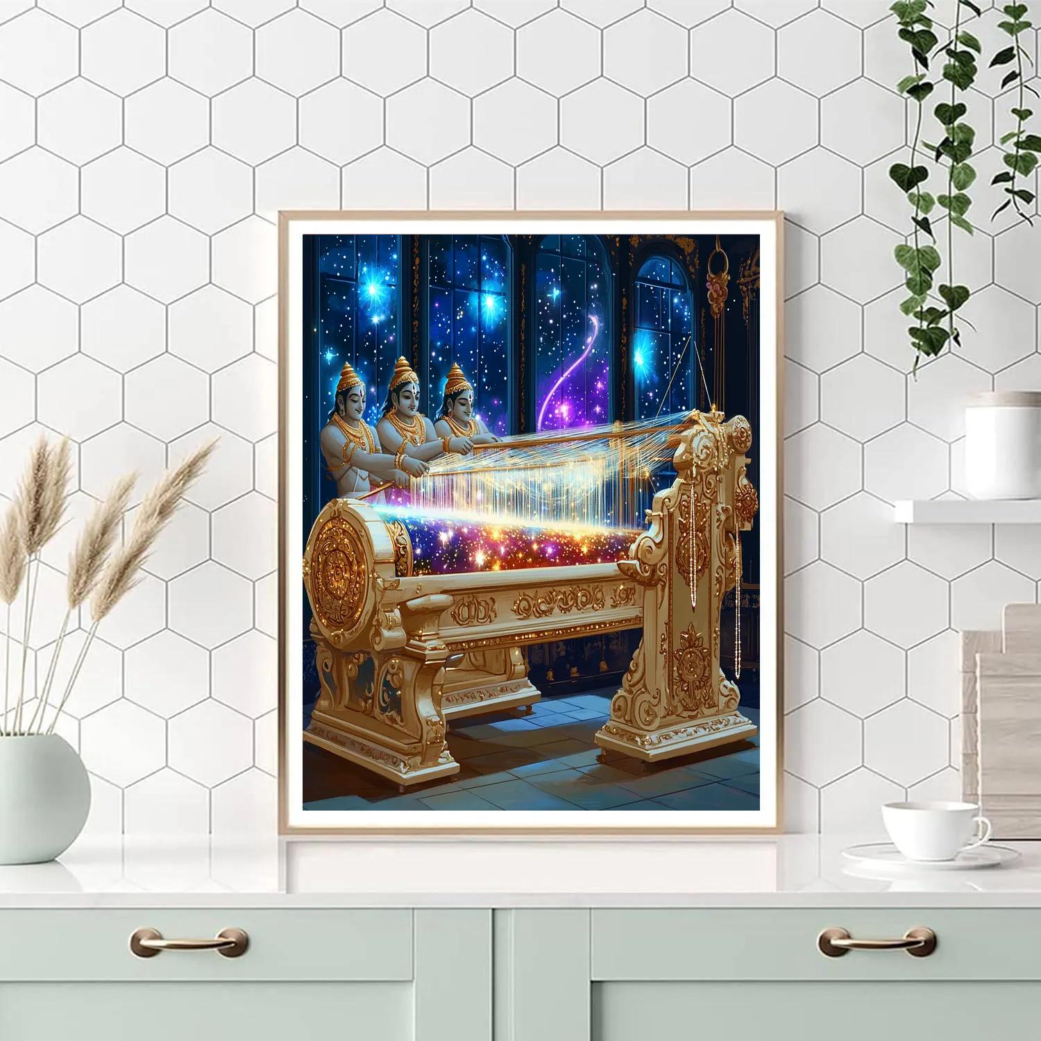 Brahma Star Loom In Midnight Studio paint by numbers