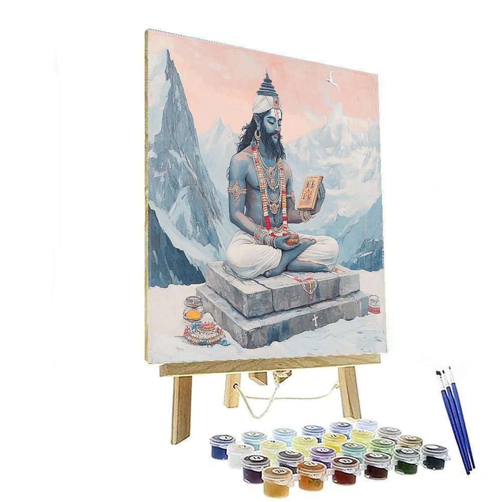 Mountain Summit Hymn With Brahma Paint by numbers kits