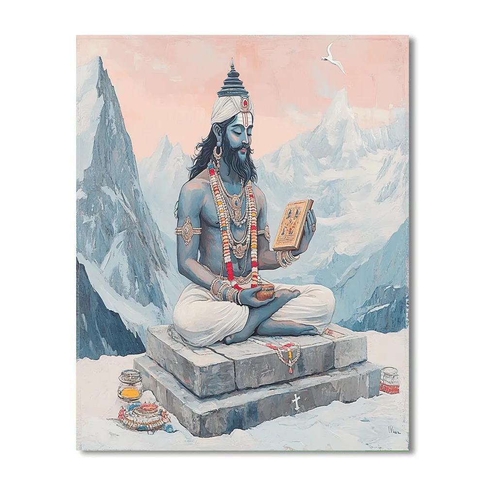 Mountain Summit Hymn With Brahma Paint by numbers kits