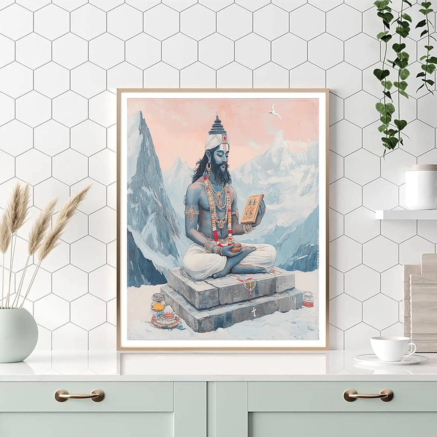 Mountain Summit Hymn With Brahma Paint by numbers kits