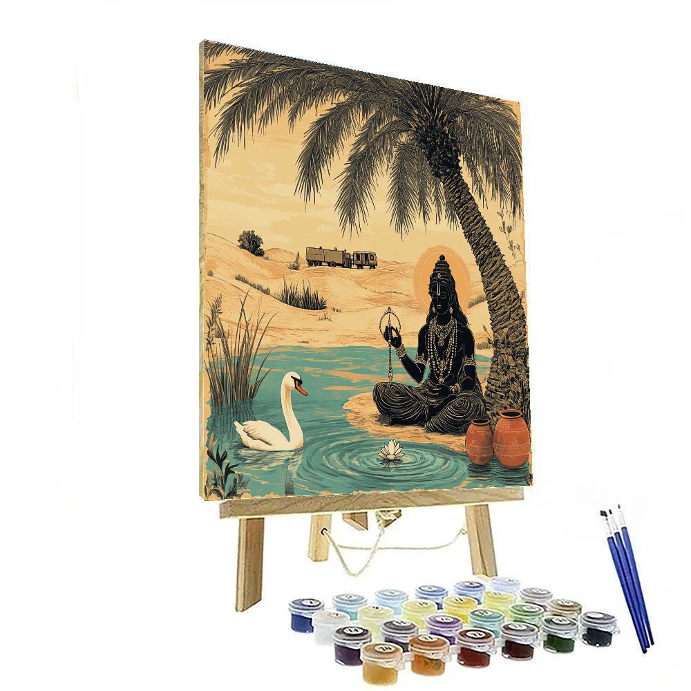 Desert Oasis Covenant, Brahma In Shade DIY paint by numbers