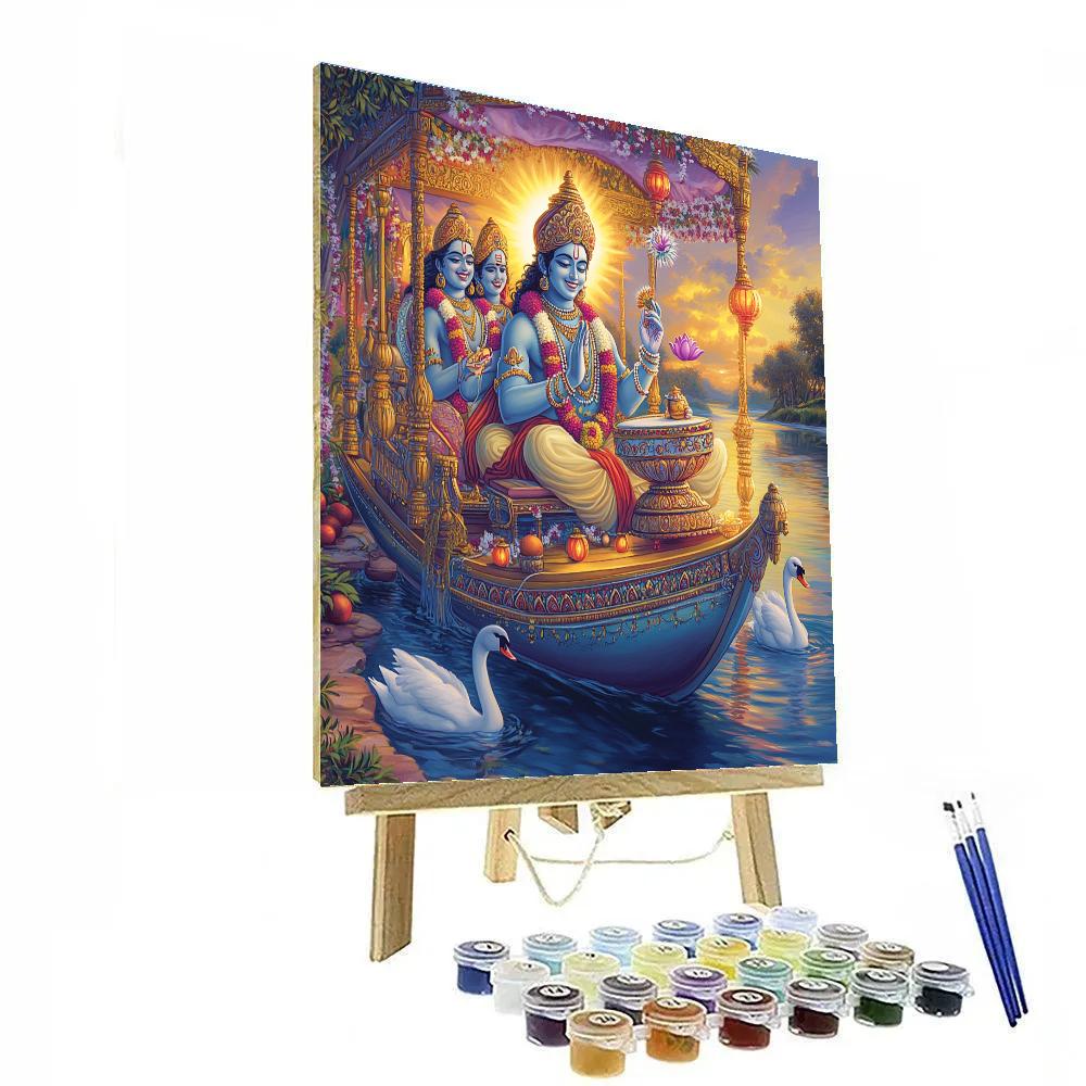 Brahma Riverboat Of Sacred Music Paint by numbers kits