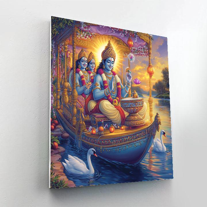 Brahma Riverboat Of Sacred Music Paint by numbers kits