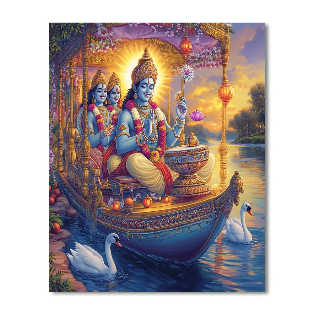 Brahma Riverboat Of Sacred Music Paint by numbers kits