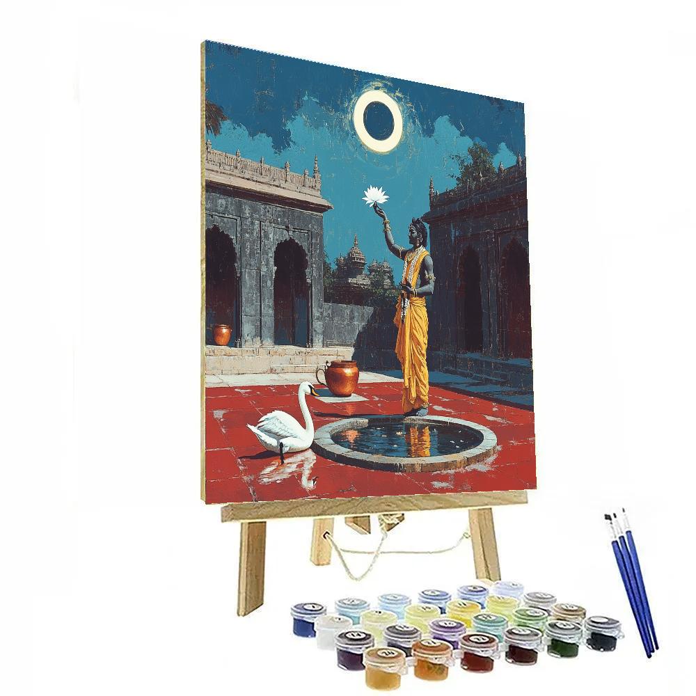 Brahma Eclipse Courtyard Vigil Paint by numbers art