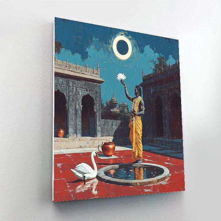 Brahma Eclipse Courtyard Vigil Paint by numbers art