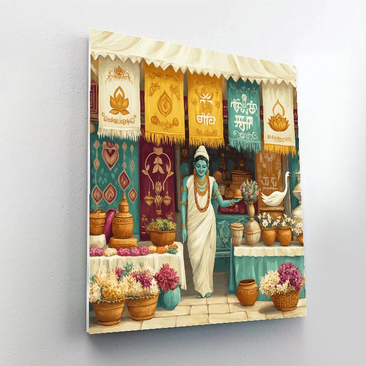 Brahma Marketplace Of Sacred Alphabets painting number kit