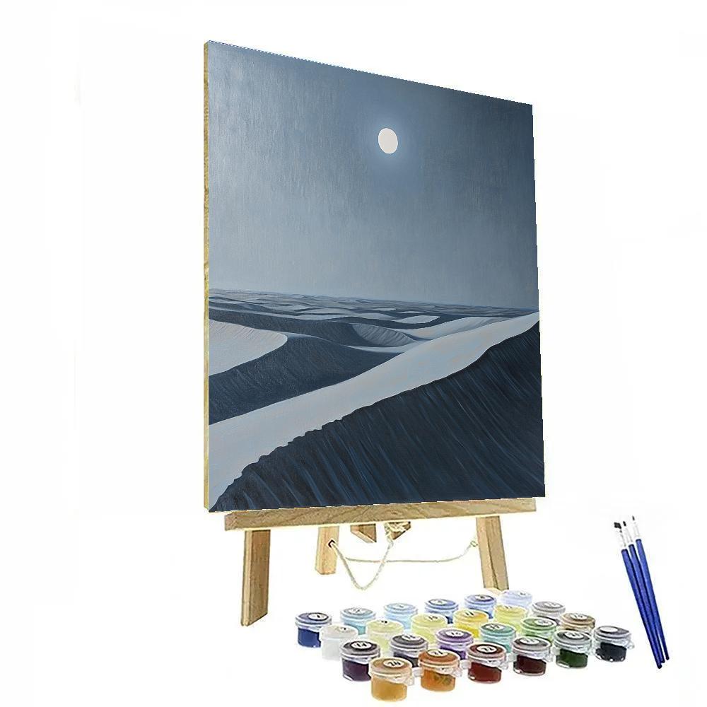 Michelangelo Inspired Eclipse Over Desert Dunes Numbered painting kits
