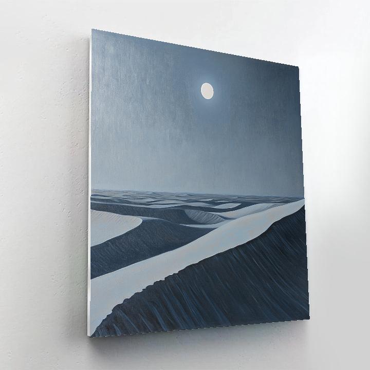 Michelangelo Inspired Eclipse Over Desert Dunes Numbered painting kits