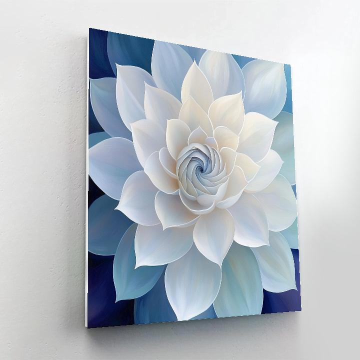 Georgia O’Keeffe Inspired Moonlit Night Blooming Cereus paint by numbers