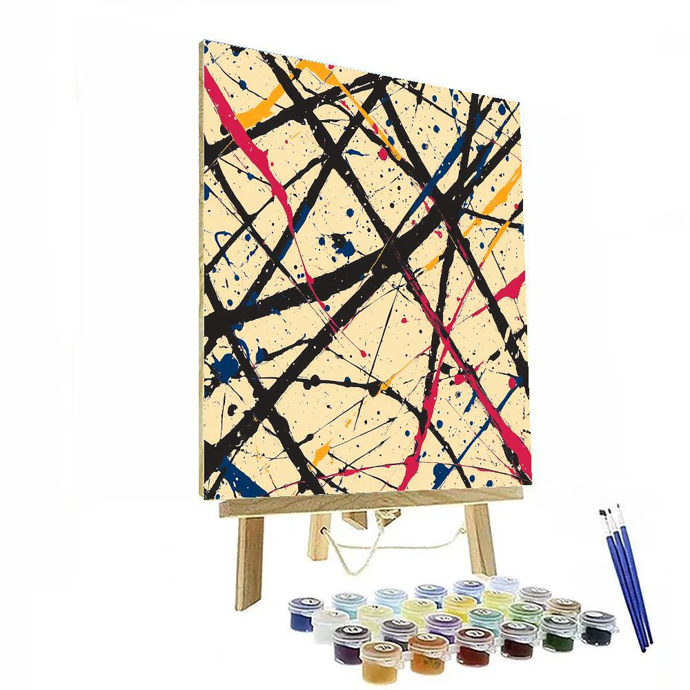 Jackson Pollock Inspired Magnetar Pulse Lattice Numbered painting kits
